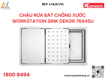 Chậu rửa bát chống xước Workstation Sink Dekor 7644SU